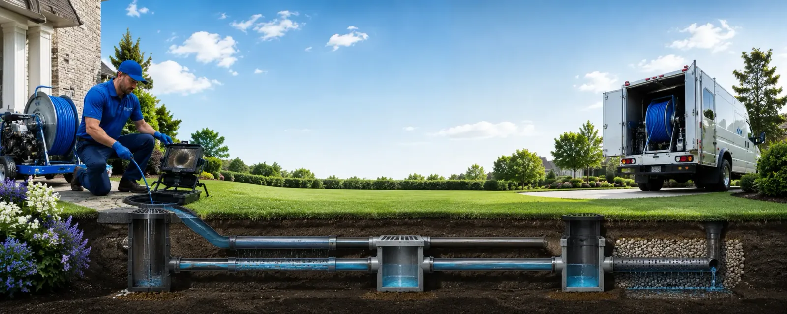 Outdoor drain cleaning information for Elwin, IL